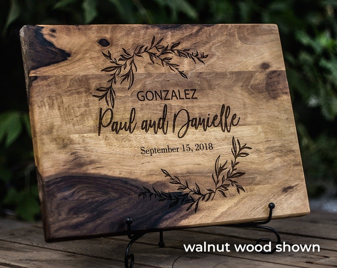 Custom Cutting board  Personalized Cutting Board,  Wedding Gift, Personalized cutting board, Cutting board Engraved,