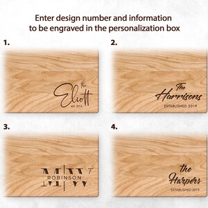 four wooden business cards with the names of different companies