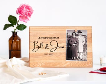 Cadre photo en bois - Support photo personnalisé unique
