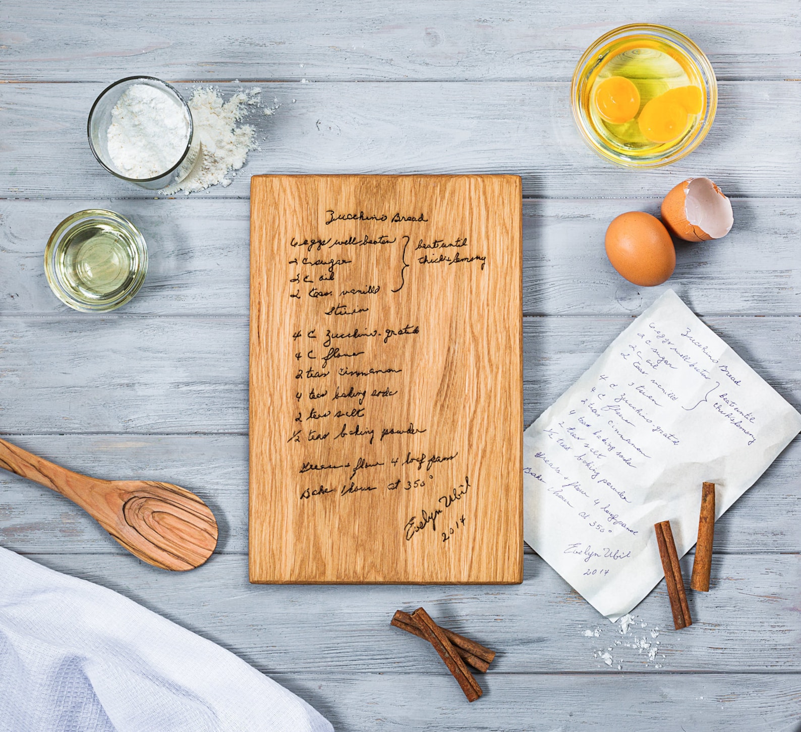 Recipe Cutting Board Handwritten Recipe Cutting Board Etsy