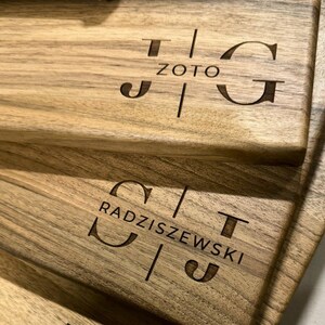 Personalized Cutting Board, Unique Couple Gift Idea, Customized Charcuterie Board, Laser Engraved Wood Decor image 5