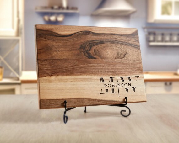 Personalized Cutting Board, Unique Couple Gift Idea, Customized Charcuterie Board, Laser Engraved Wood Decor