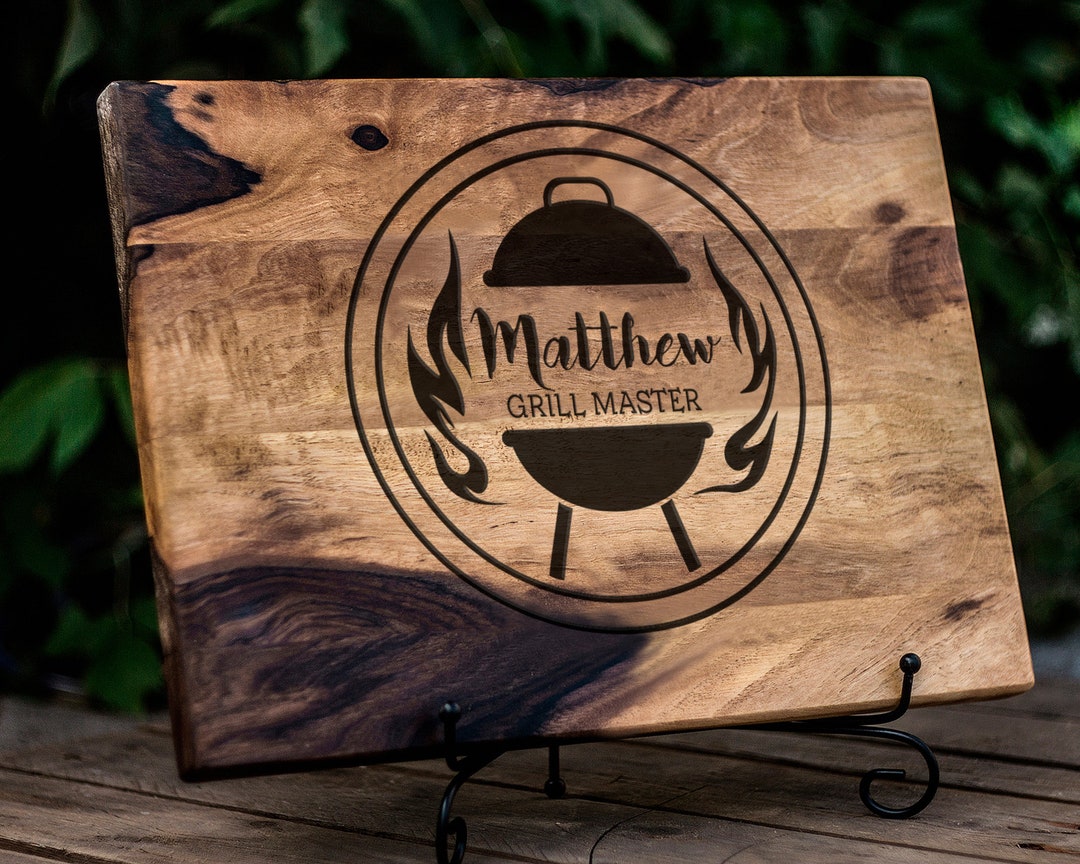 Custom BBQ Cutting Board, Grill Master Gift, Father's Day Gift, Grill
