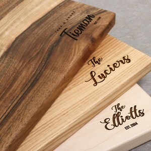 Custom Cutting board, Personalized cutting board, Housewarming gifts for couples, Engraved Cutting Board, Wedding Gifts image 11