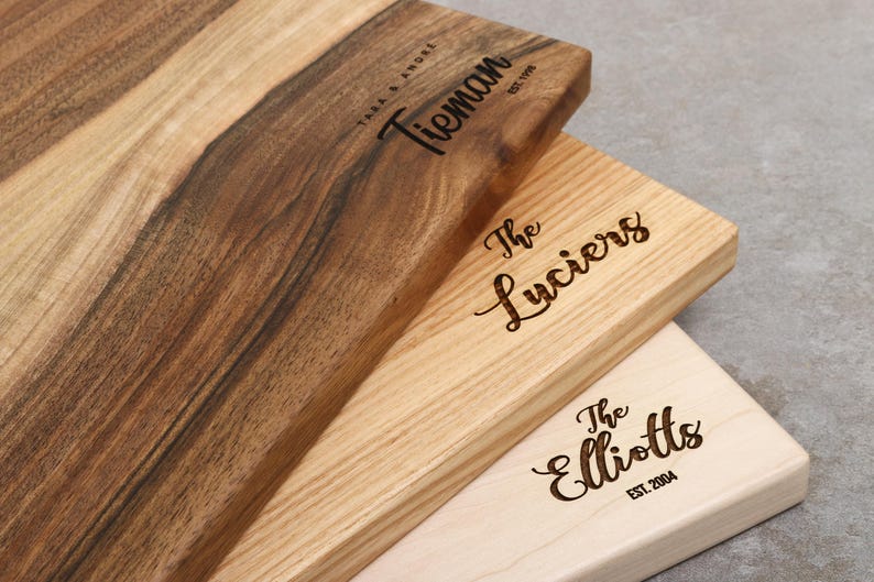 Custom Cutting board, Personalized cutting board, Housewarming gifts for couples, Engraved Cutting Board, Wedding Gifts image 11