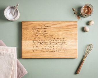 Recipe Cutting Board Grandma | Personalized Engraved | Custom Walnut Kitchen Board Mother's Day | Foster Mom Gift