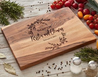 Personalized Cutting Board, Personalized Gifts for Him, Custom Wood Cutting Board, Personalized Anniversary Present