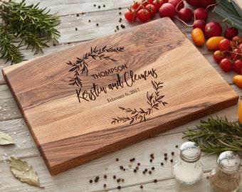 Personalized Cutting Board - Wedding Gift - Engraved Custom Board