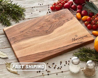 Personalized Wooden Custom Cutting Board for wedding gift, Engraved Cutting Board for gift