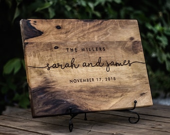 Custom Cutting board, Personalized wooden Wedding Gift, Personalized cutting board, Cutting board Engraved, Bridal shower gift