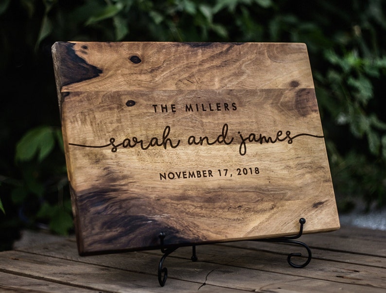 Custom Cutting board Personalized wooden Wedding Gift, Personalized cutting board, Cutting board Engraved, Bridal shower gift