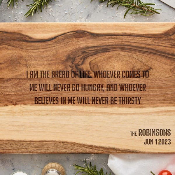 Personalized Cutting Board, Custom Bible Verse Cutting Board, Christian Gift, Design Your Own Scripture Board, Meaningful Present
