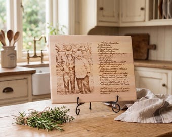 Custom Recipe Board | Mother's Day | Walnut | Best Friend Birthday Gift | Bestie Gift Kitchen