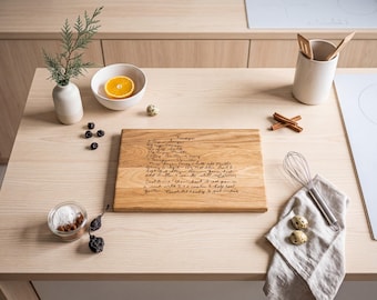Recipe Cutting Board | Gifts for Grandma | Personalized Walnut Kitchen Heirloom Mother's Day | Wife Mother's Day