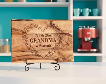 Personalized Cutting Board | Heartfelt Gift for Mom | Laser Engraved Walnut Kitchen Board | Mother of the Bride