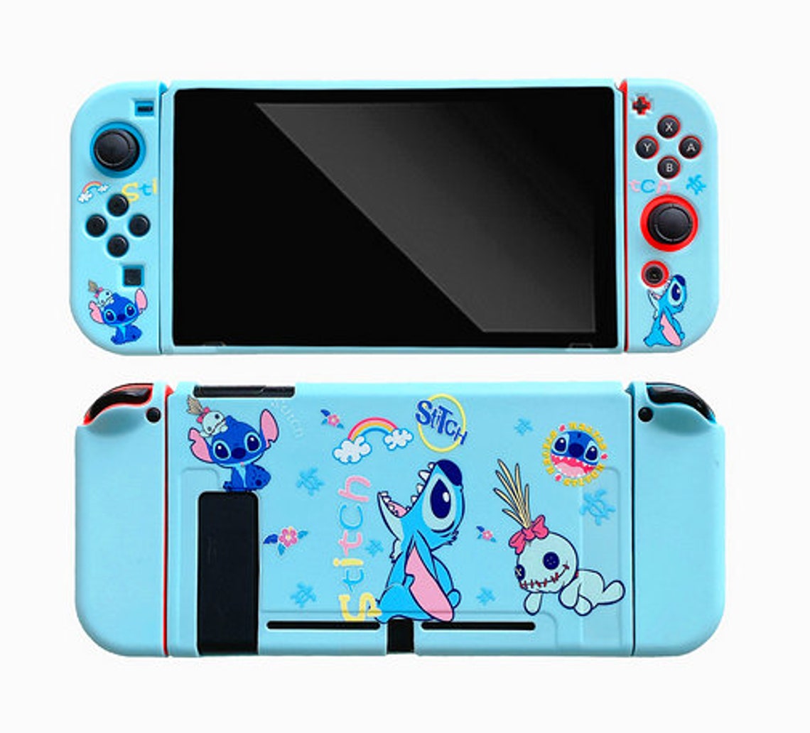 Cute Stitch Nintendo Switch Case Shell Switch Carrying Case Etsy