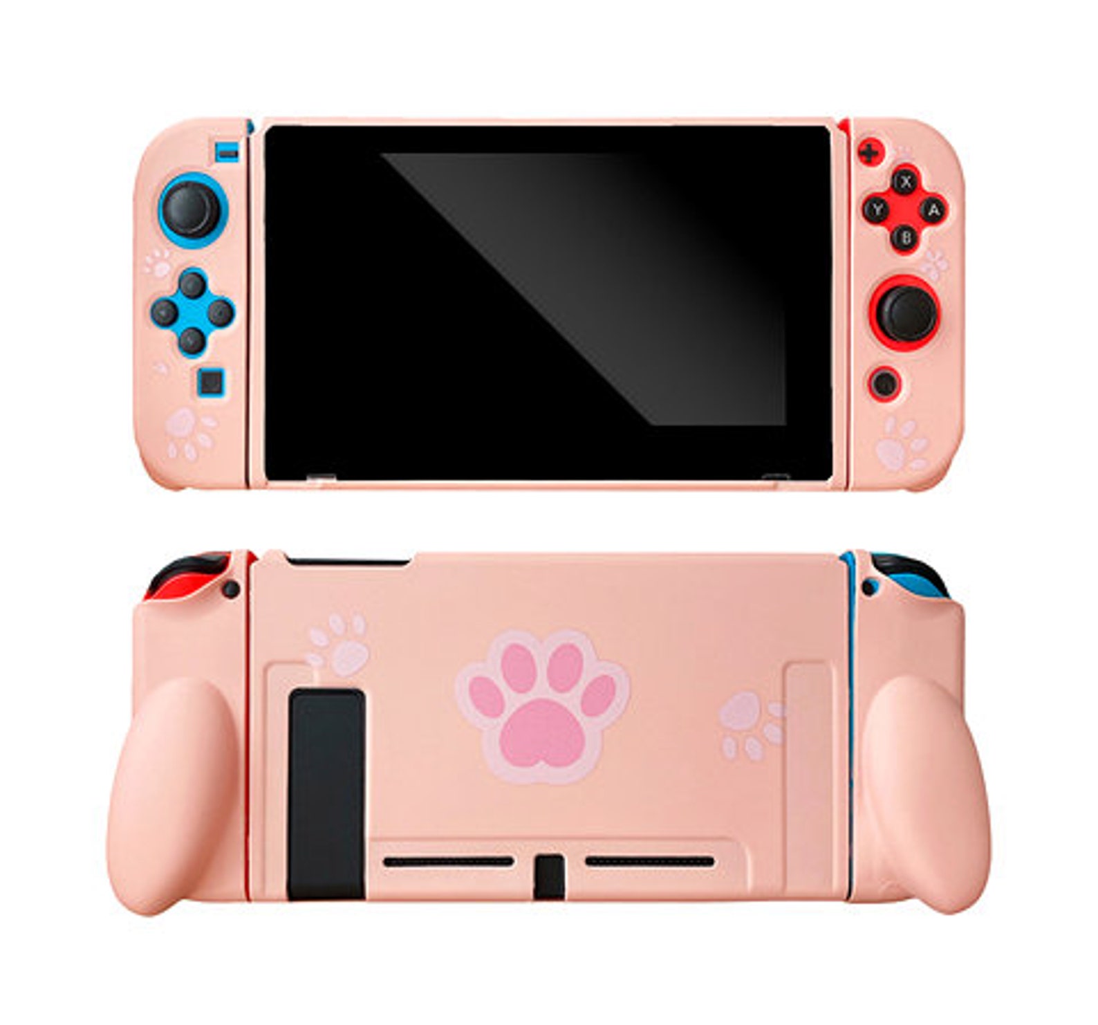 New Pink Cat Paw Nintendo Switch Case Pink Soft TPU Switch Etsy