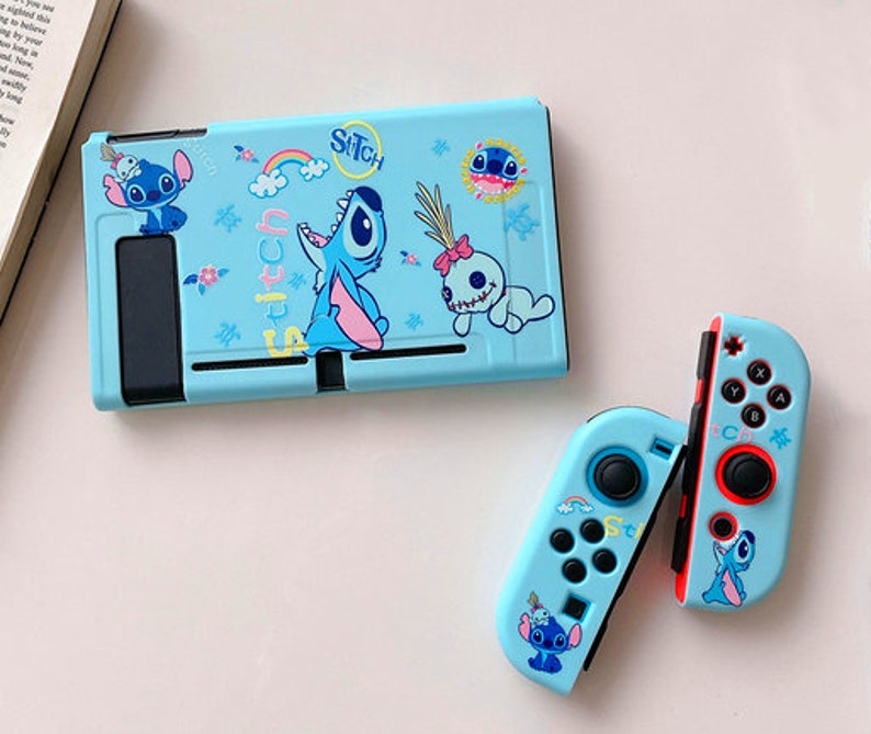 Cute Stitch Nintendo Switch Case Shell Switch Carrying Case Etsy