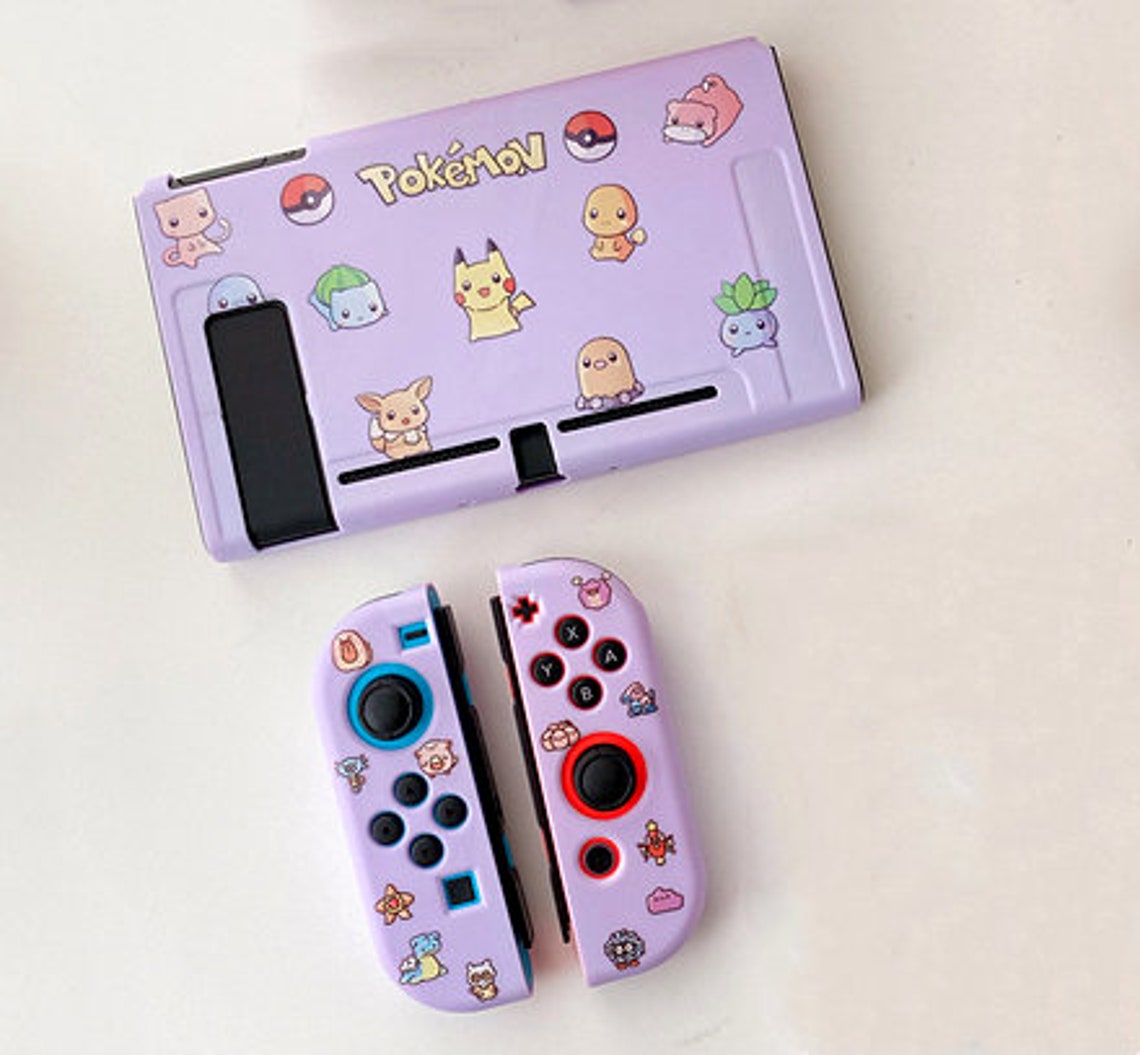 Cute Pokemon Nintendo Switch Case Soft TPU Switch Cover Purple Etsy