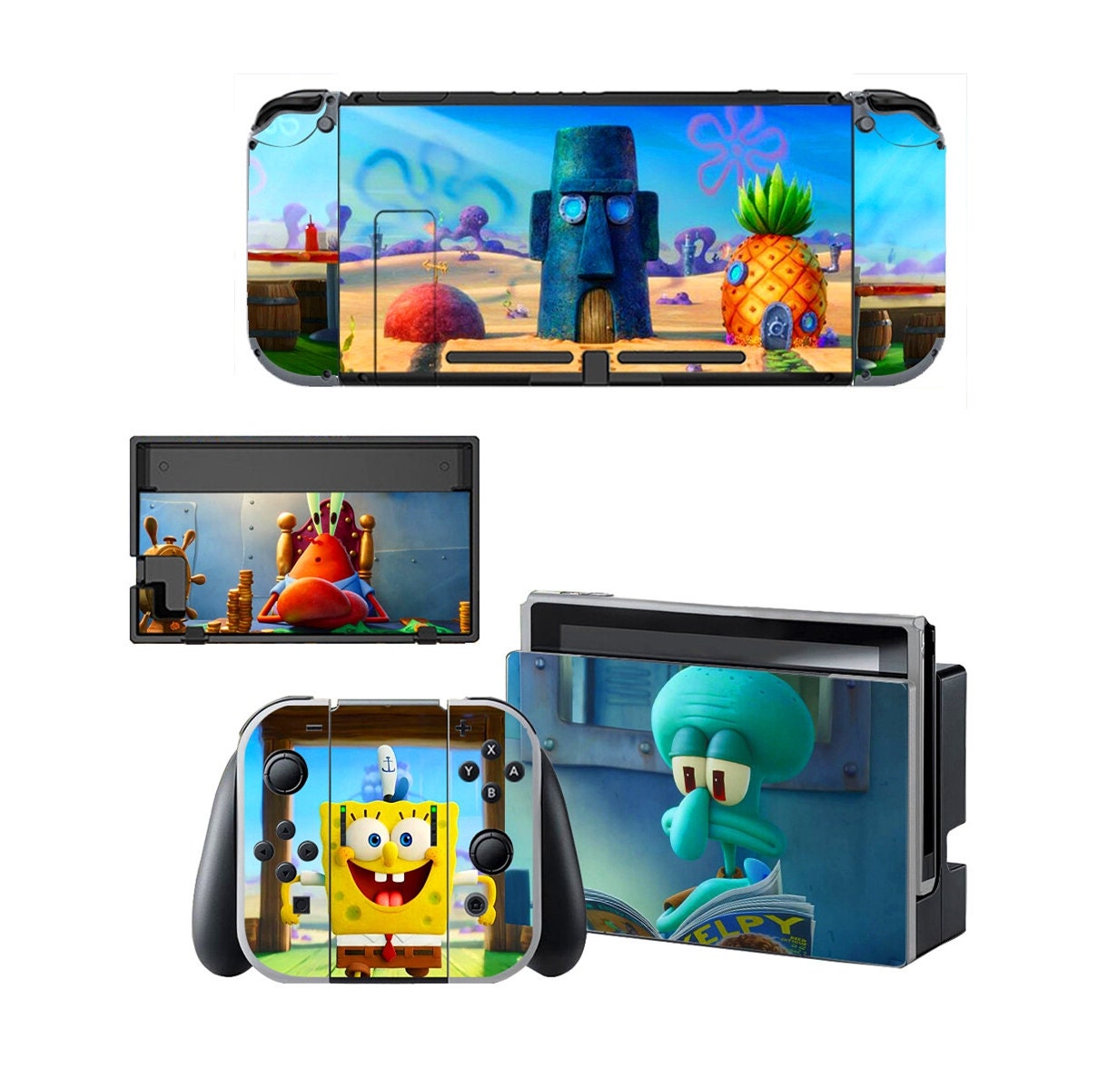 Cute Spongebob Nintendo Switch Lite Skin Switch Decal Switch Etsy