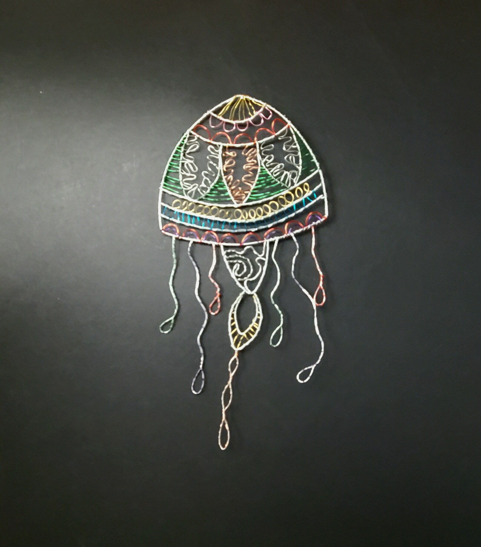 Jellyfish metal wall art Jellyfish art Jellyfish wire art | Etsy