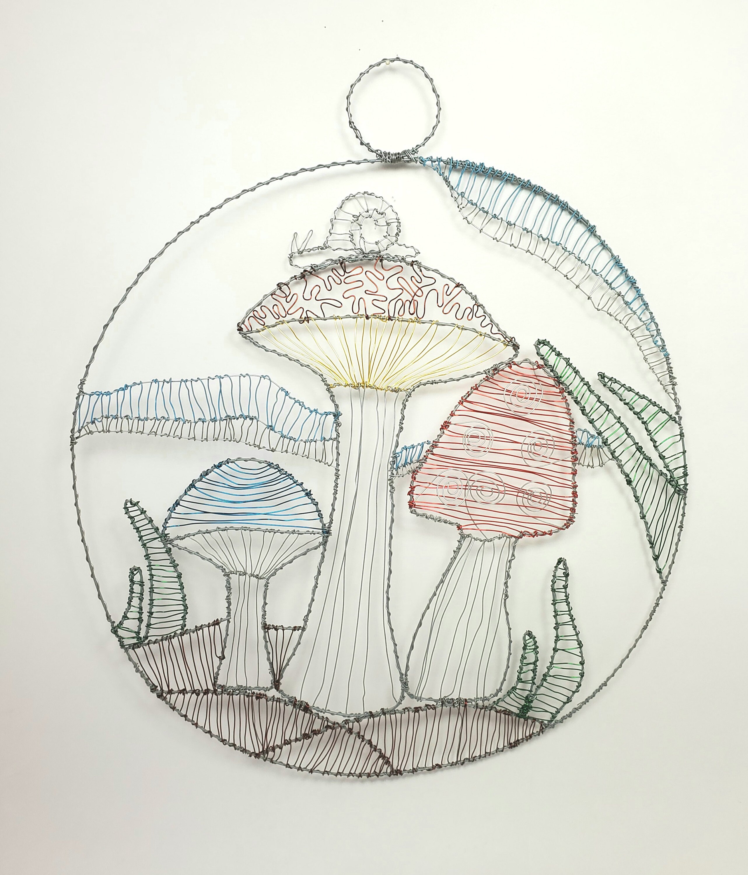 Mushroom art Mushroom wall decor Mushrooms wire sculpture Etsy