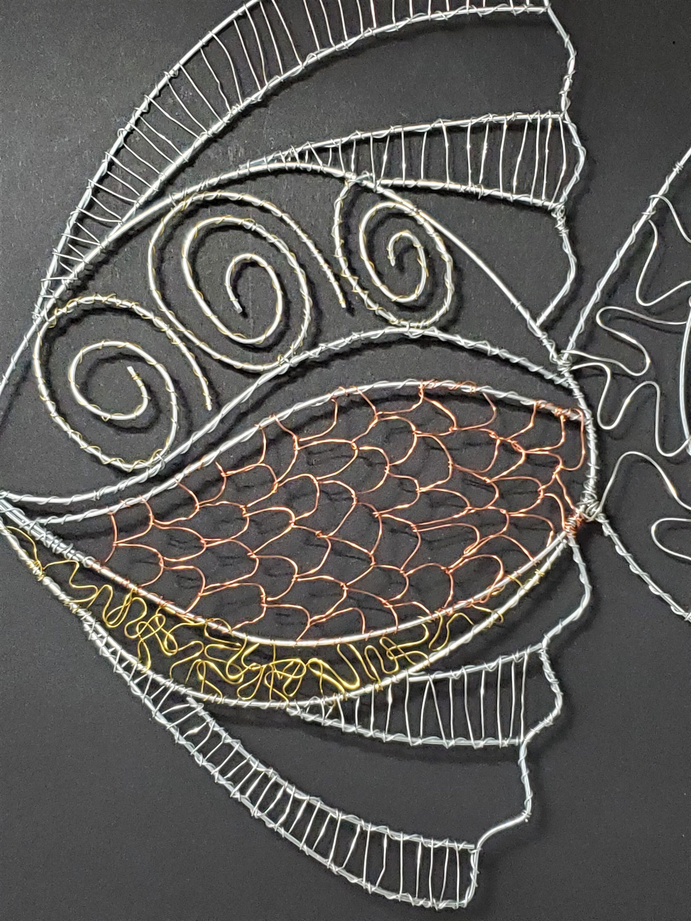 Fish wire art Fish hanging wall art Décoration nautique Vie Etsy