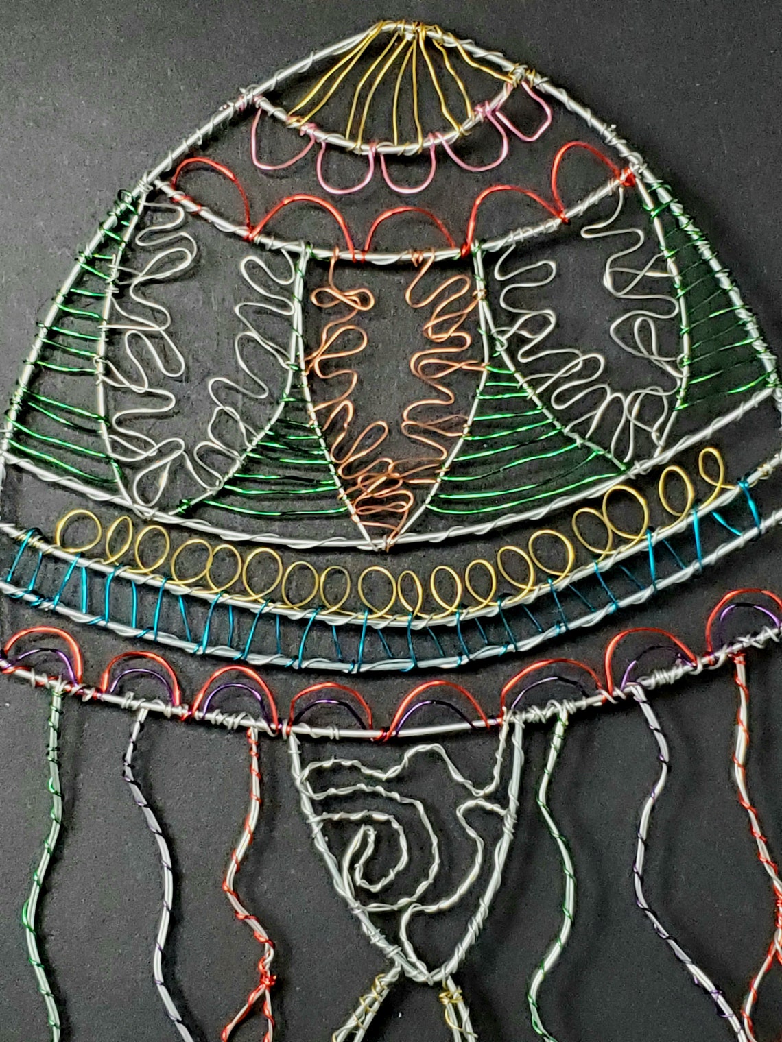 Jellyfish metal wall art Jellyfish art Jellyfish wire art | Etsy