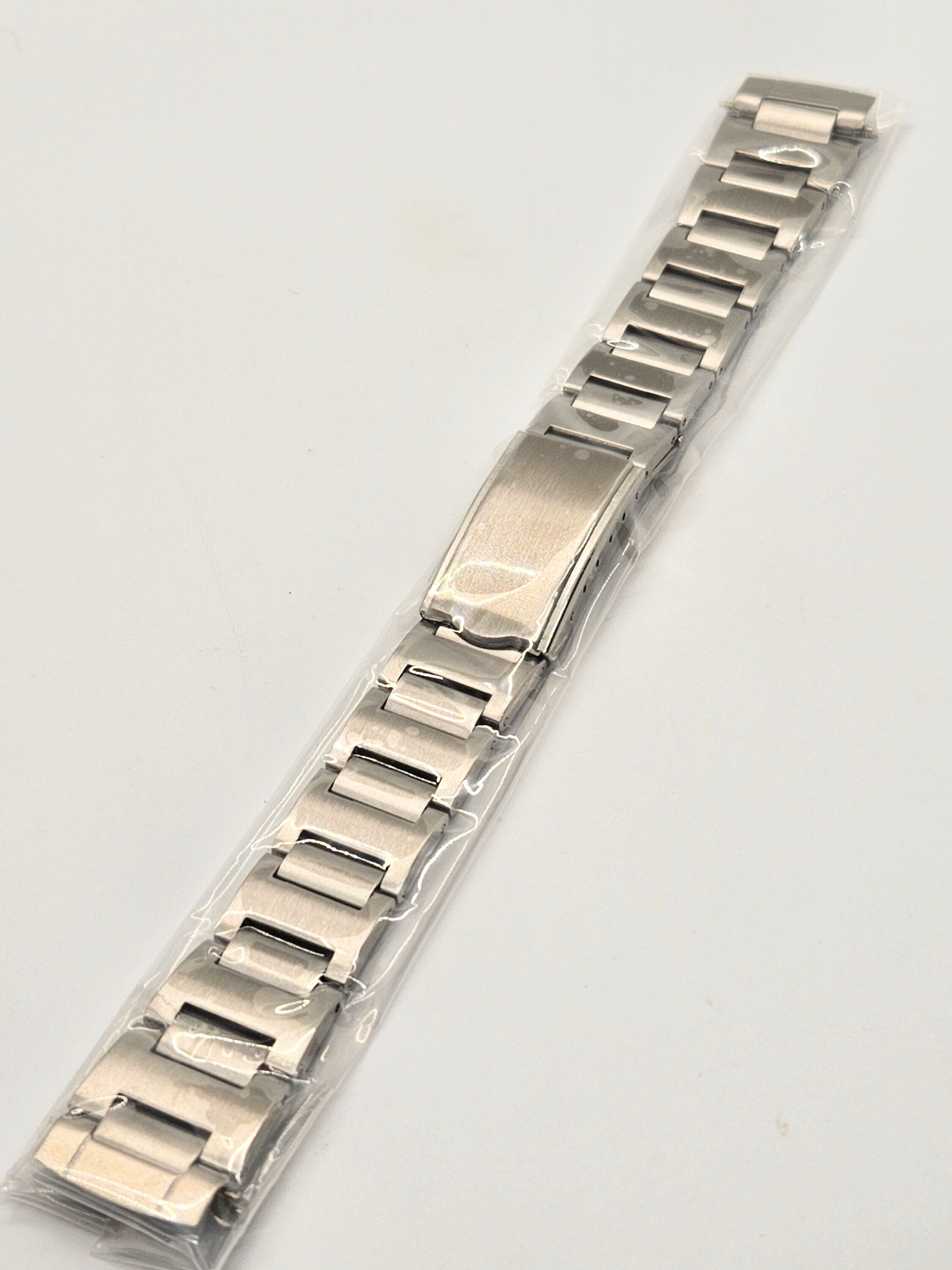 19mm Solid Steel Oyster Bracelet For Seiko 6139-6002 6005 Pogue