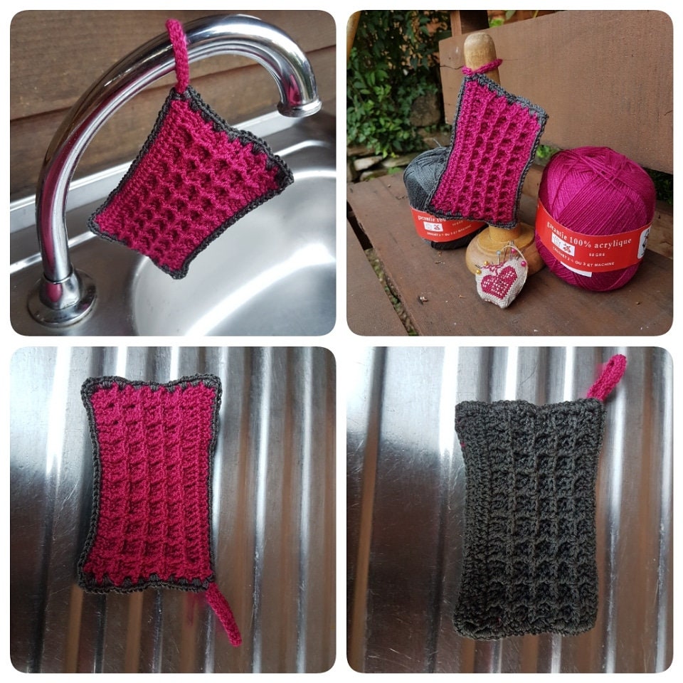 Tawashi Double Face Gris Fushia