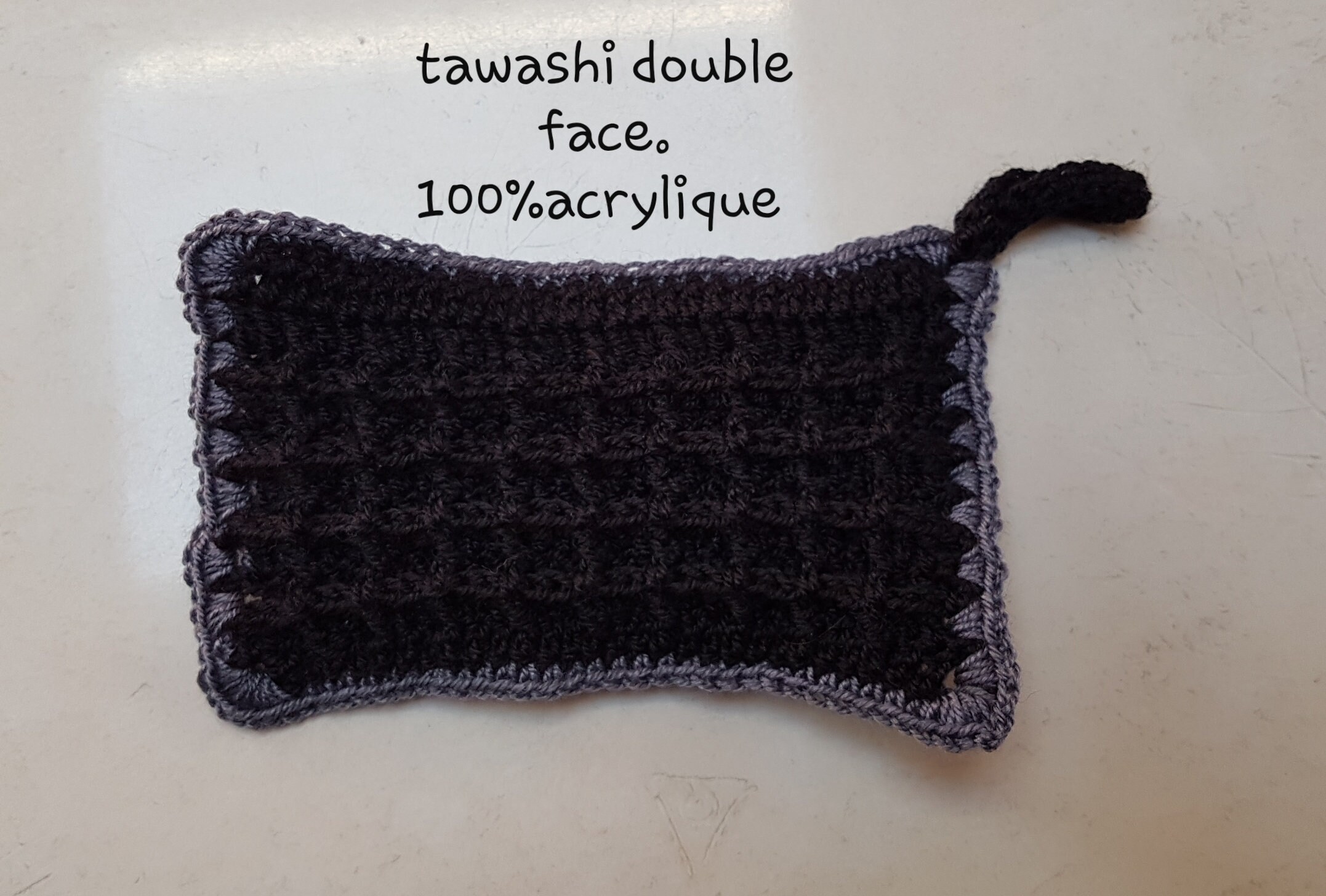 Tawashi Double Face Gris et Noir