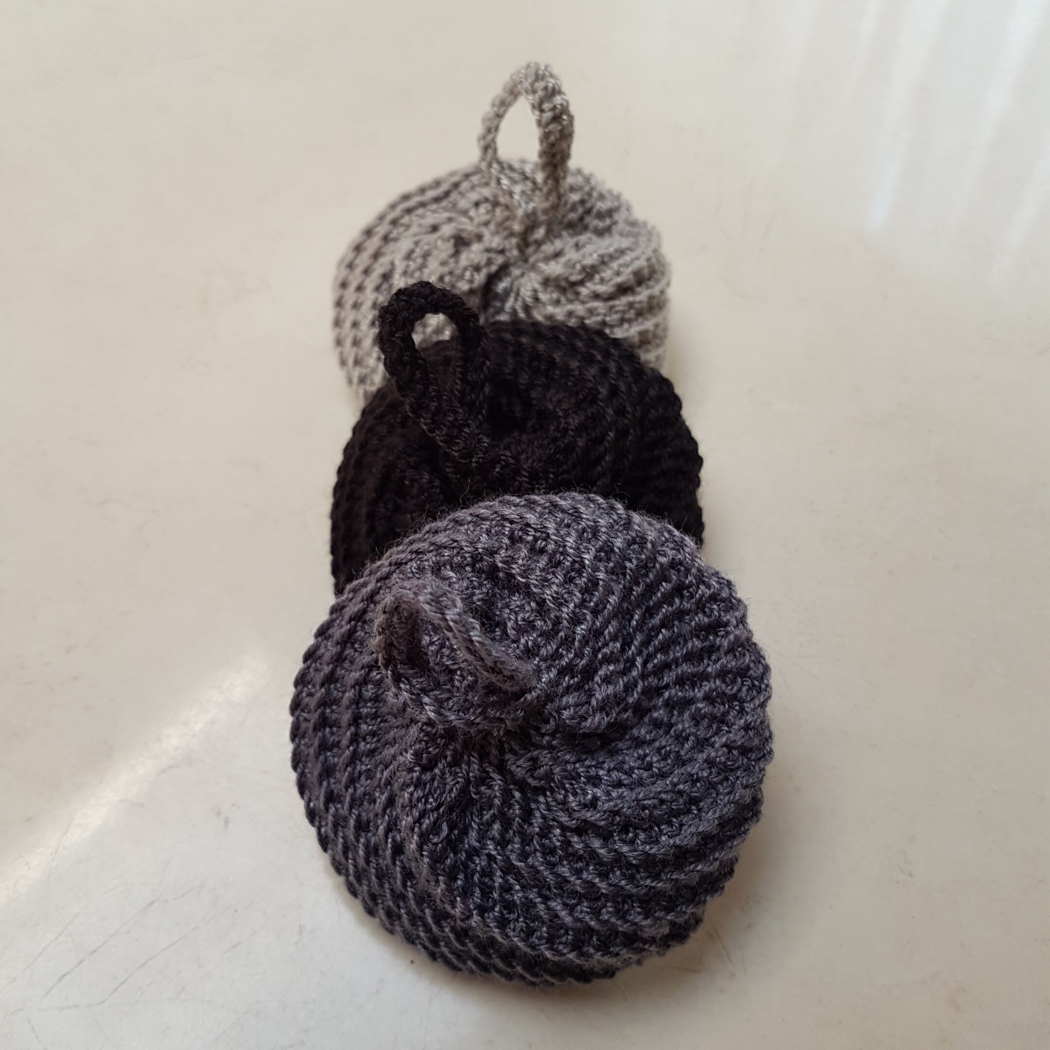 Lot 3 Tawashis Gris | Deux Un Noir