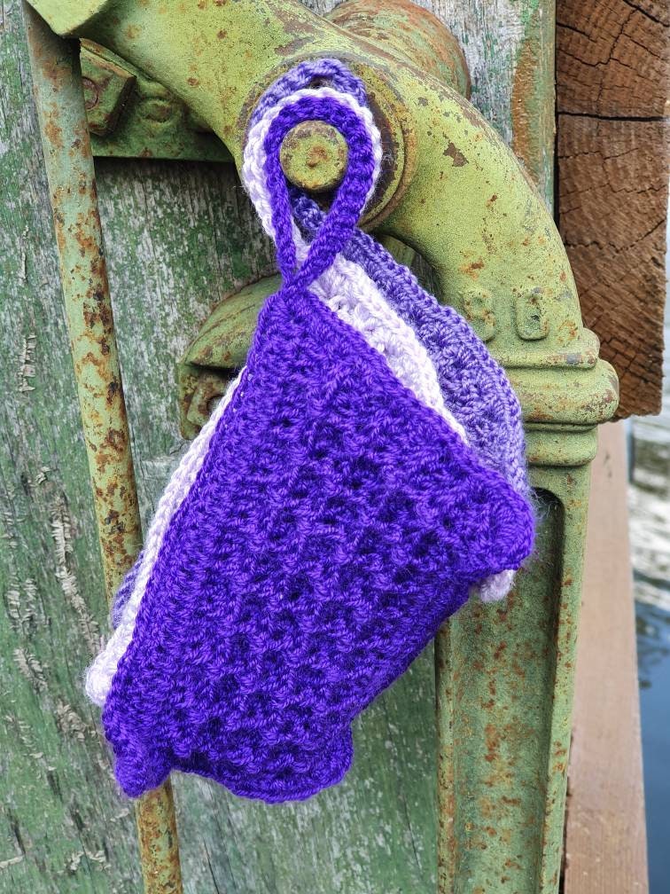 Lot de 3 Tawashis | Violet