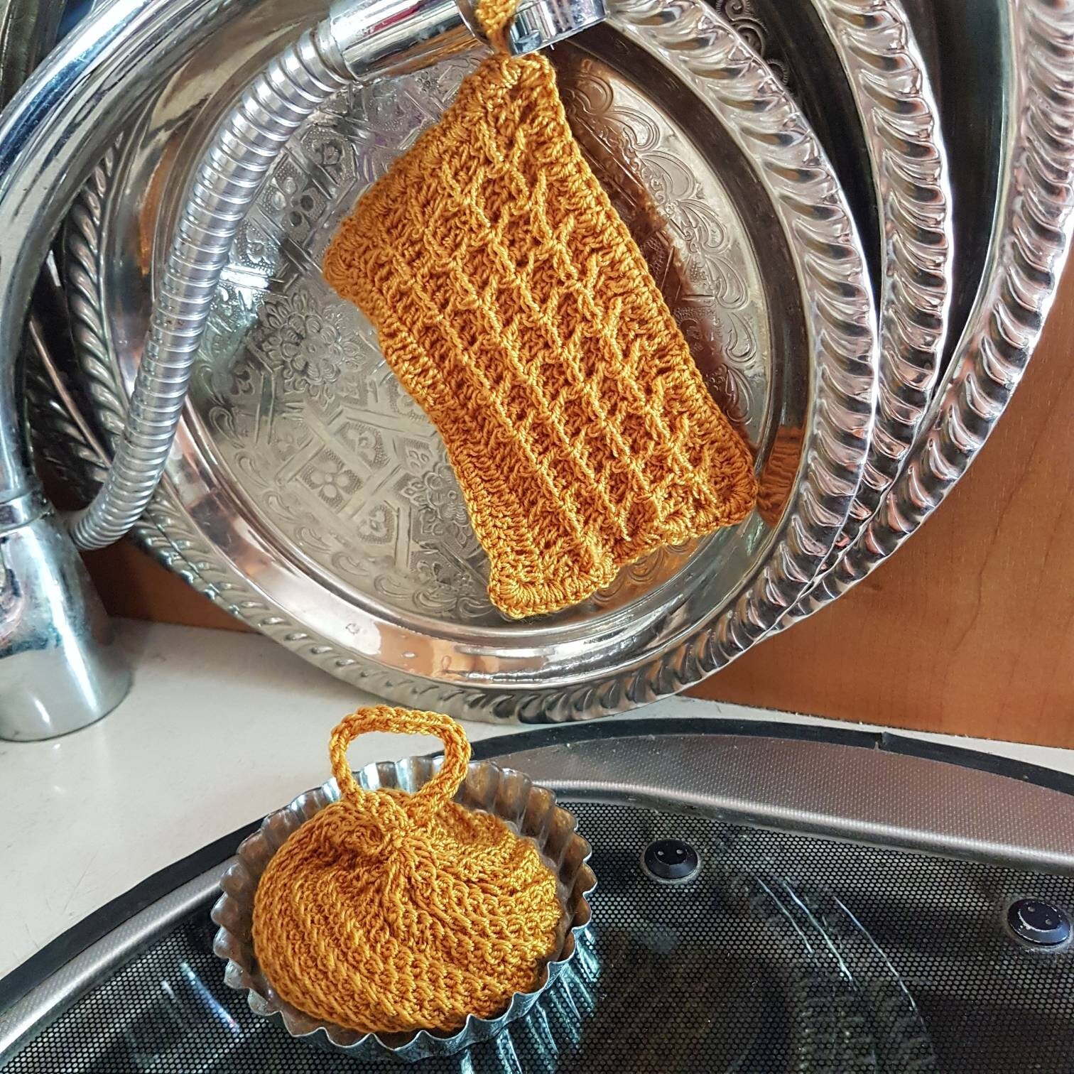 Lot de 2Tawashis | Moutarde