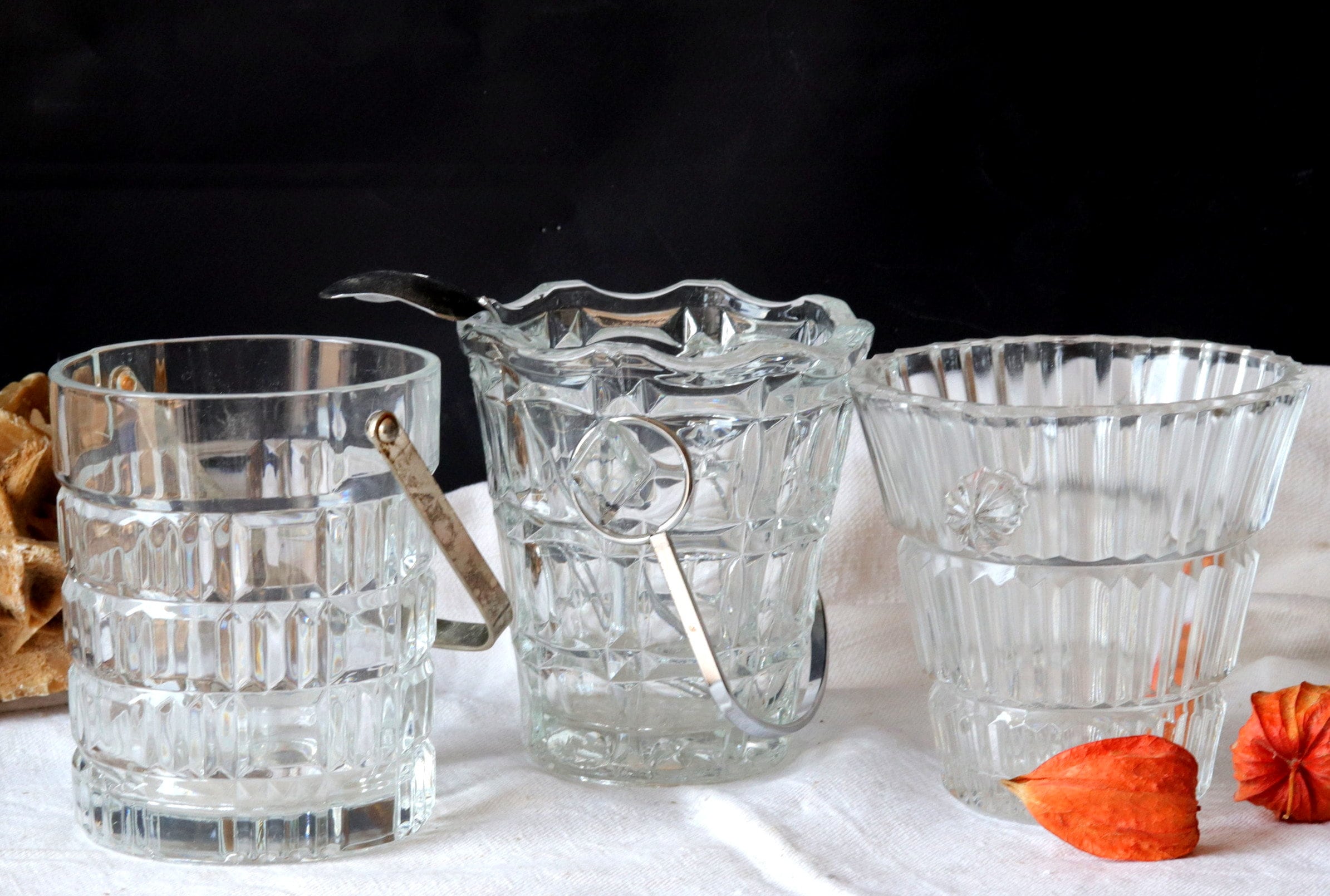 3 Seaux À glace En Verre