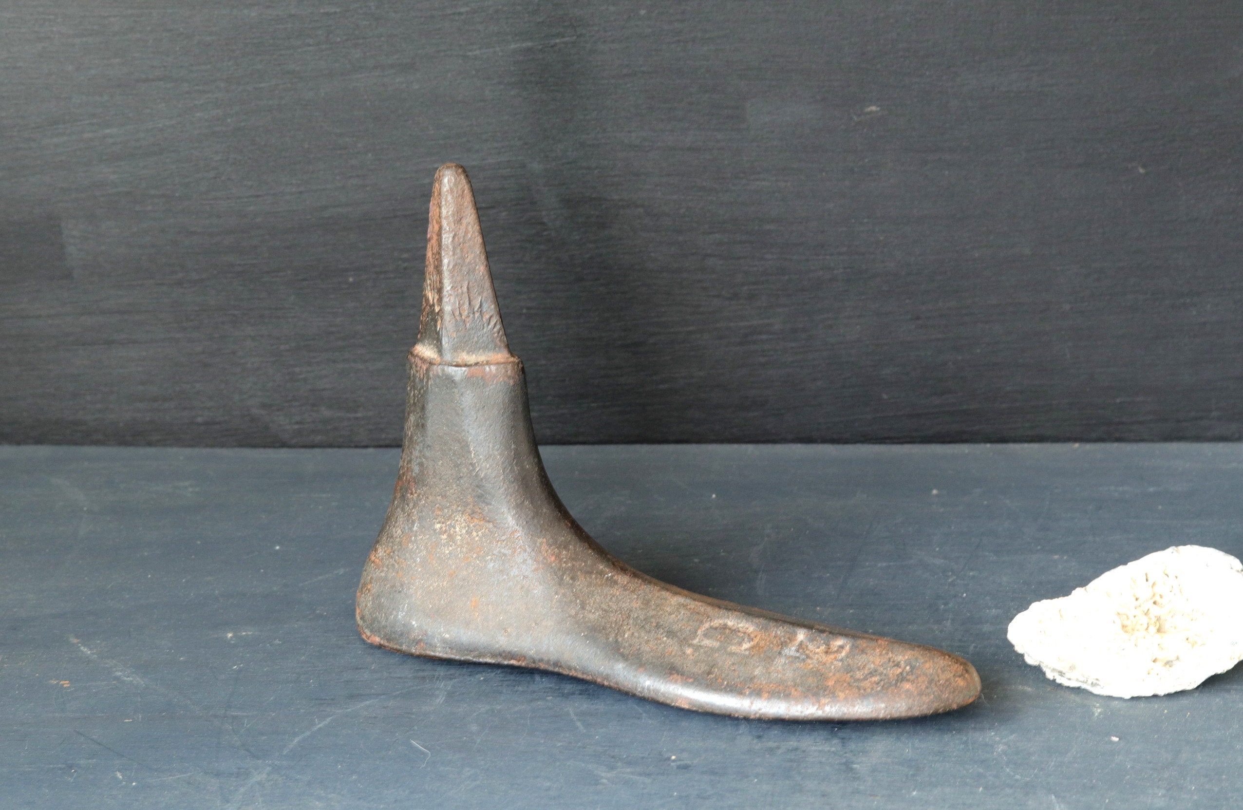 Cordonnier en Fonte Chaussure Last, Français Vintage Shoemaker Form, Rustic Door Stopper