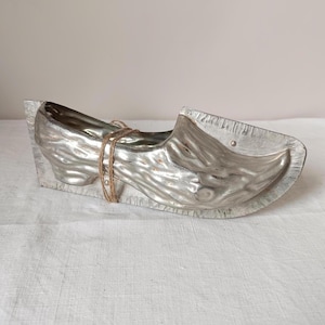 Vintage French Metal Clog Chocolate Mold: Christmas Decor