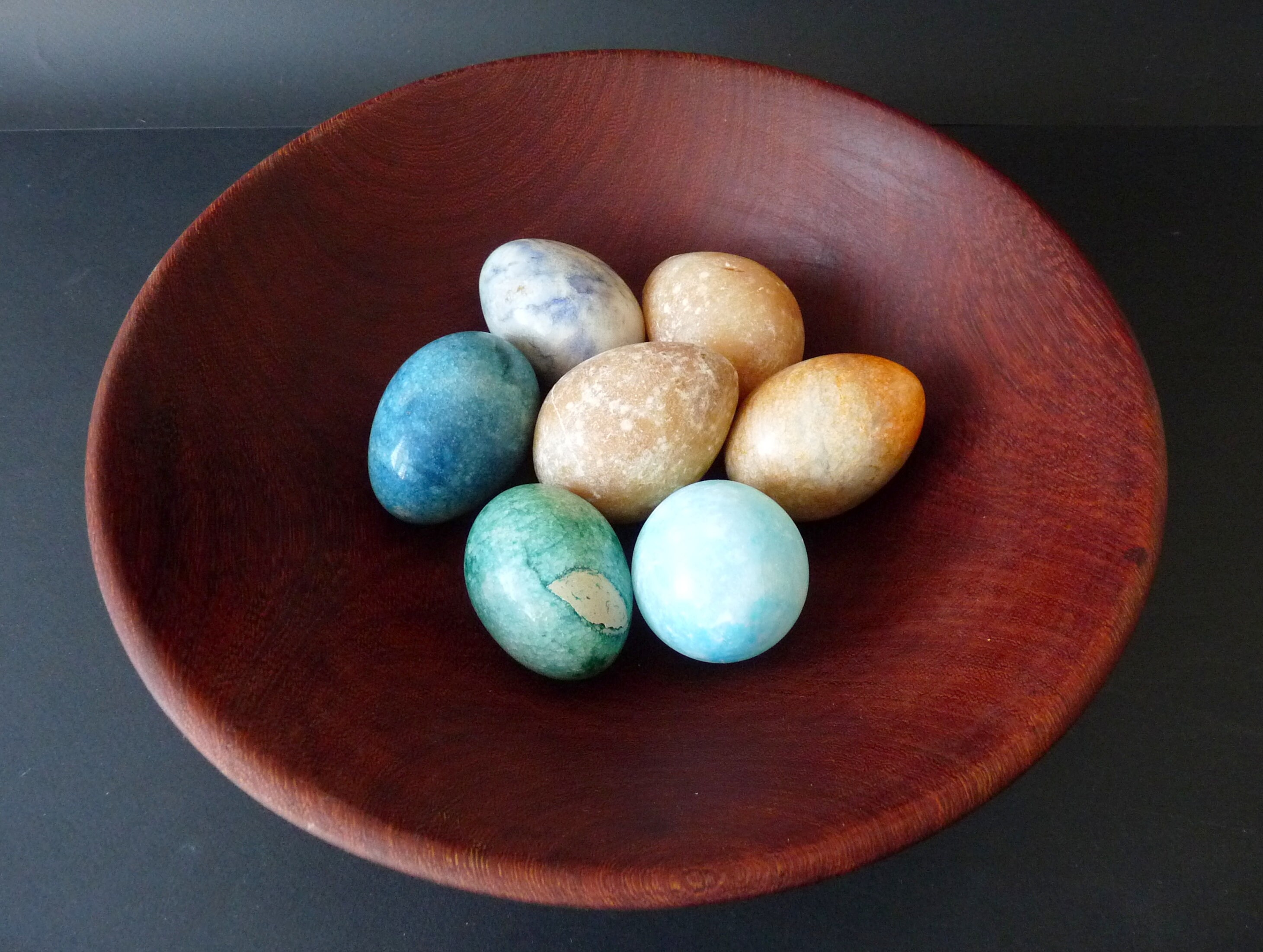 Vintage Grand Salad Bowl en Teck, Bol Bois Tourné Des Années 1970, de Service Rustique