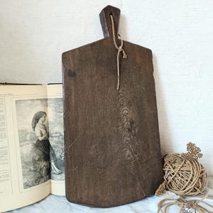 Antique French Wooden Cutting Board: Large Rustic Farmhouse Decor