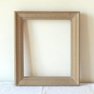 French vintage wooden gilded frame, Montparnasse style rectangular wood frame, 1950s wall decor