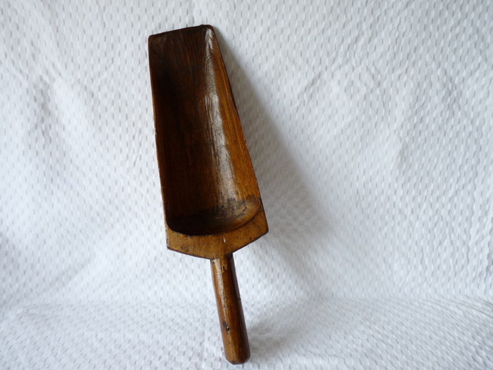 French Antique Wood Grain Scoop 1900s Large Wooden Spoon Etsy