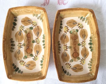 Vintage Quimper Ramekins: French HB Henriot Stoneware Serving Dishes