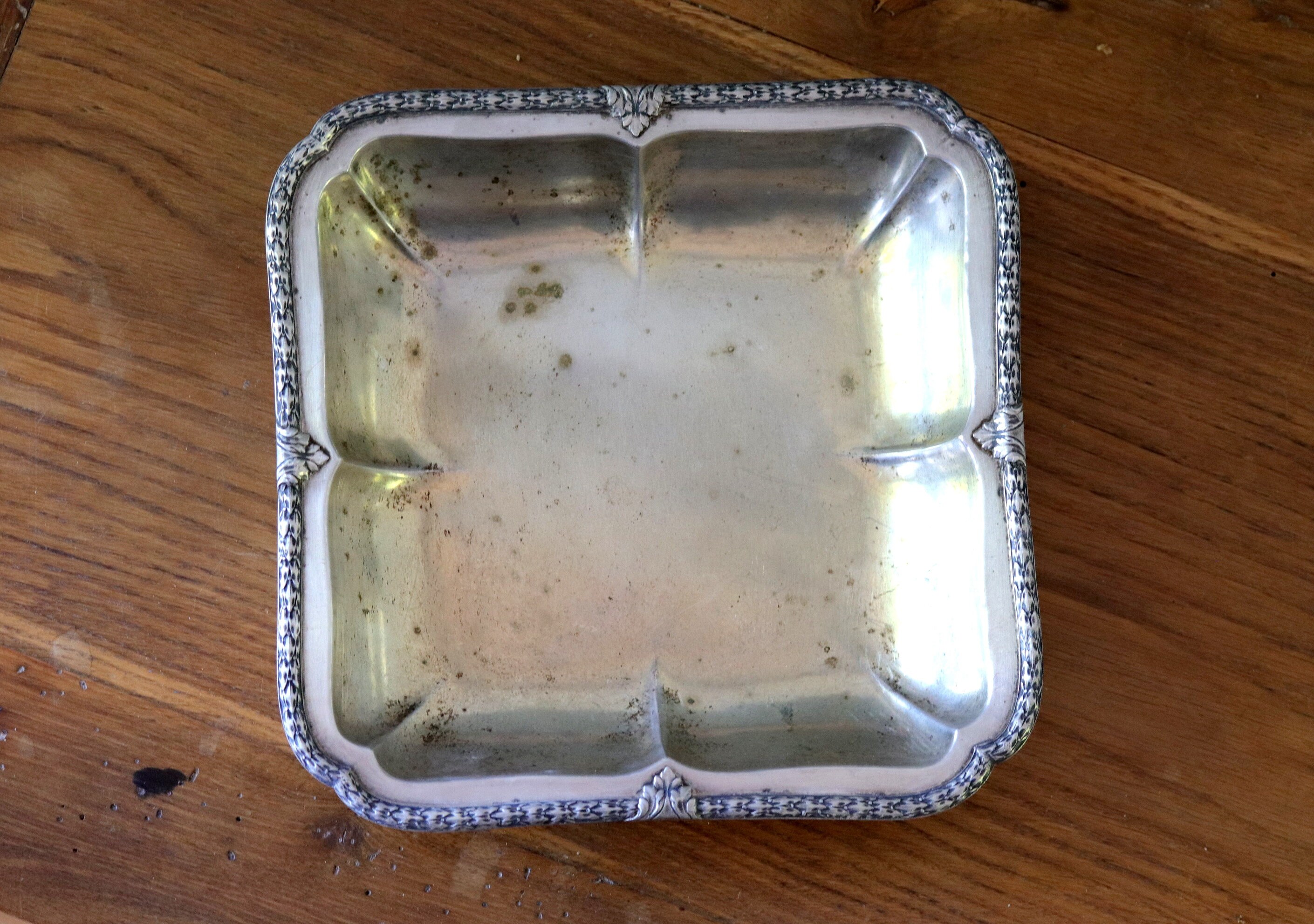 Plat Plaqué Antique