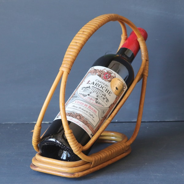 Wicker Bottle Holder Etsy