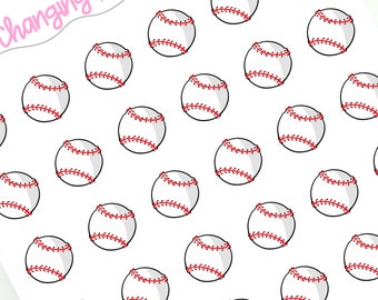 Baseball Icon Planner Stickers for Plum Paper Planner - Baseball Practice Stickers - Baseball Game Stickers - Softball Game