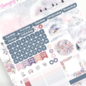 RETIRING Winter Plum Paper Monthly and Dashboard - December January February Plum - 8 1/2 x 11 Large - A5 - 7 x 9 - Regular - Plum Paper