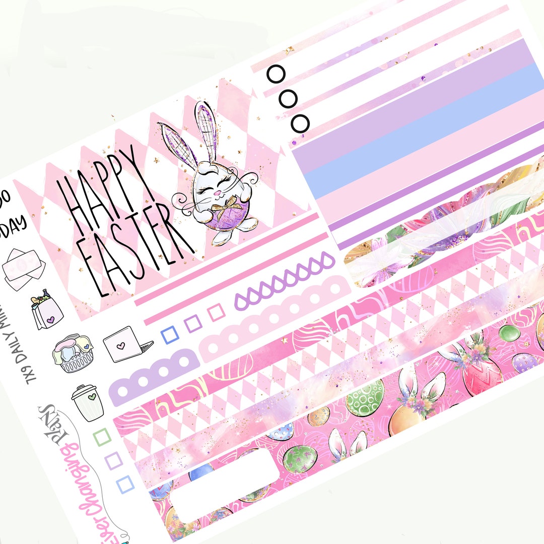 Easter Daily Plum Paper One Page - Blossom Daily Single Day Kit - Plum ...