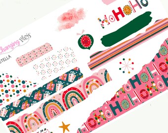 Stella Christmas Planner Stickers - Christmas Sticker - Large Deco Stickers - Christmas Journal Page - Bujo - Journaling - Plum Paper