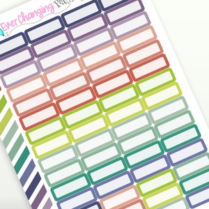 Quarter Box Label Stickers in Plum Colors - Plum Paper Planners - Plum Monthly Colors - Functional Box Stickers