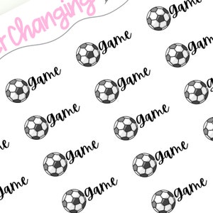Soccer Game Icon Planner Stickers for Plum Paper Planner - Soccer Practice - Bujo - Happy Planner - Hobonichi